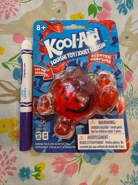 Red koolaid squish toy